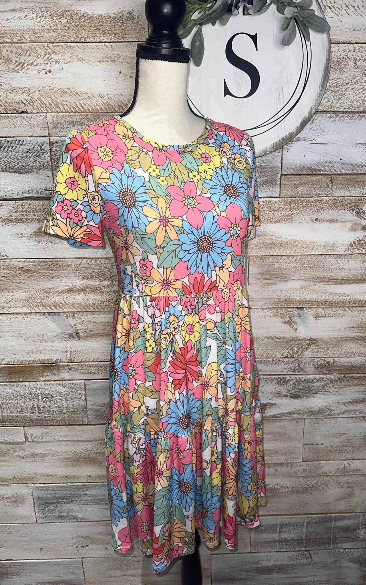 Breezy Easy Floral Tshirt Babydoll Dress Simplicity by Shelyn The